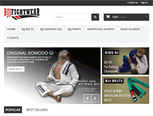 Tablet Screenshot of bjjfightwear.com.au